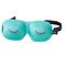 Contemporary Home Living 7.75&#x22; Aqua Blue Black Eyelashes Unisex Adjustable Sleep Mask